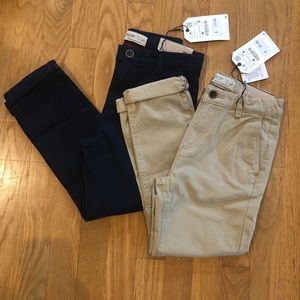 NWT 2 pair of Zara boys pants size 7